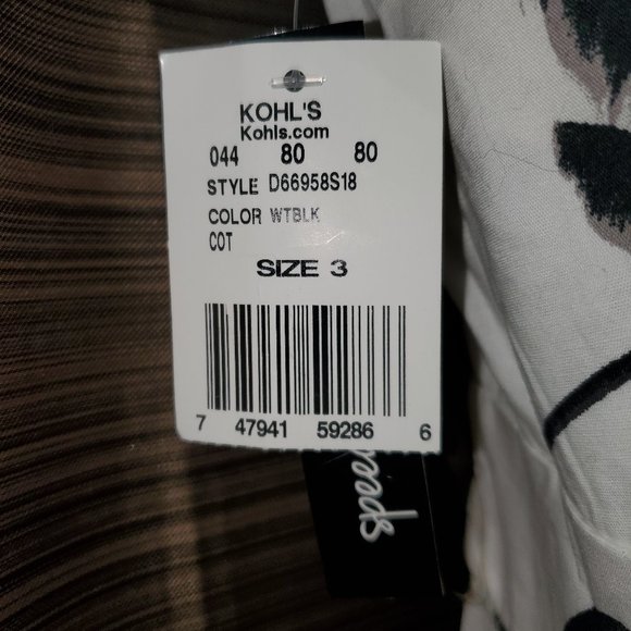 NWT Speechless Black & White Floral Dress - Picture 3 of 3